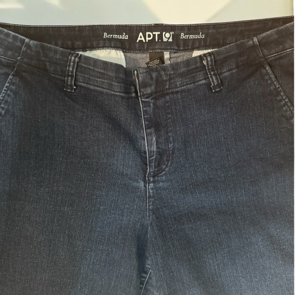 Apt. 9 Blue Bermuda Shorts Classic Style - Picture 3 of 4